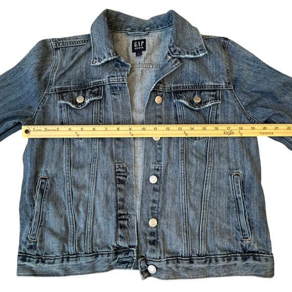 GAP Classic Blue Jean Summer Fall Spring Jacket Women's Size Medium - Picture 6 of 9
